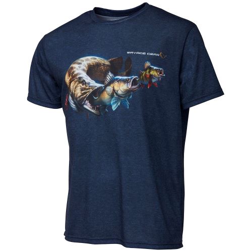 Savage Gear Tričko Cannibal Tee Blue