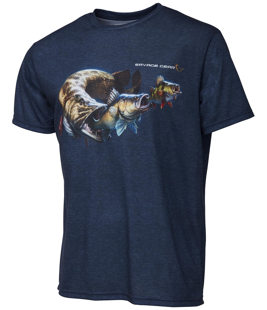E-shop Savage gear tričko cannibal tee blue - s