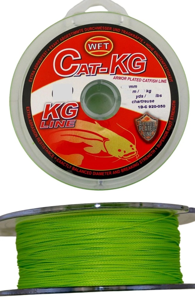E-shop Wft splietaná šnúra cat-kg chartreuse 300 m - 0,60 mm 80 kg