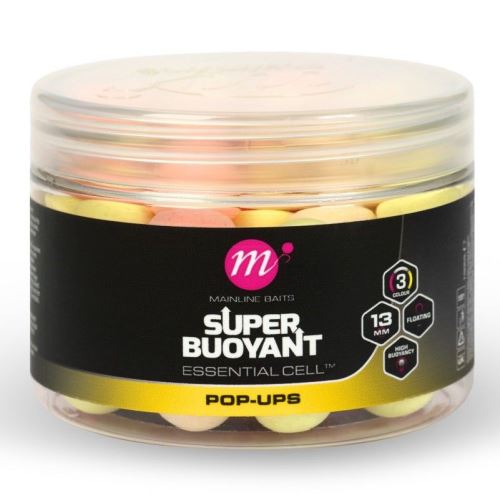 Mainline Plávajúce Boilie Super Buoyant Pop Up Pink Yellow White 13 mml