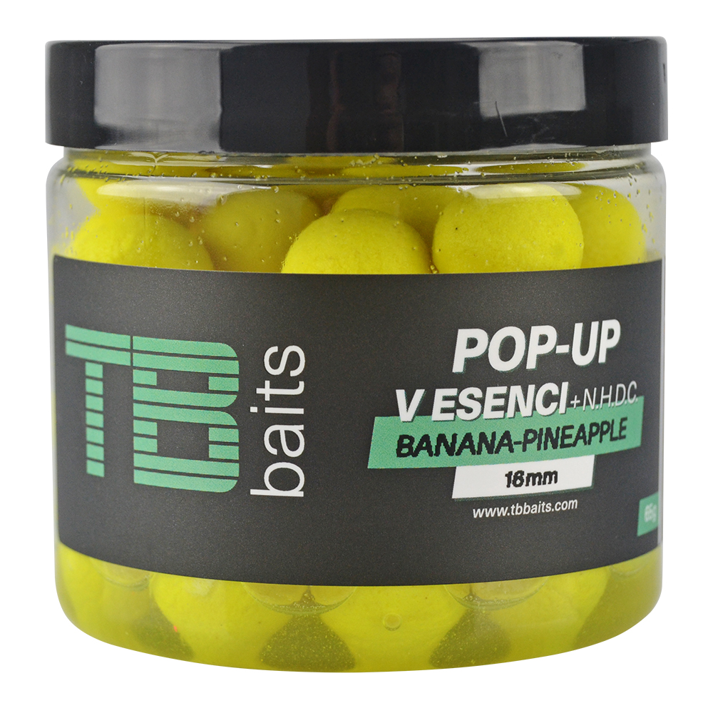 Tb baits plávajúce boilie pop-up yellow banana pineapple + nhdc 65 g-12 mm