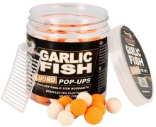 Starbaits Boilie Fluo Plávajúce Garlic Fish