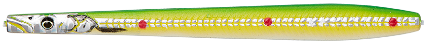 Savage gear line thru sandeel nail fluo green - 12 cm 26 g