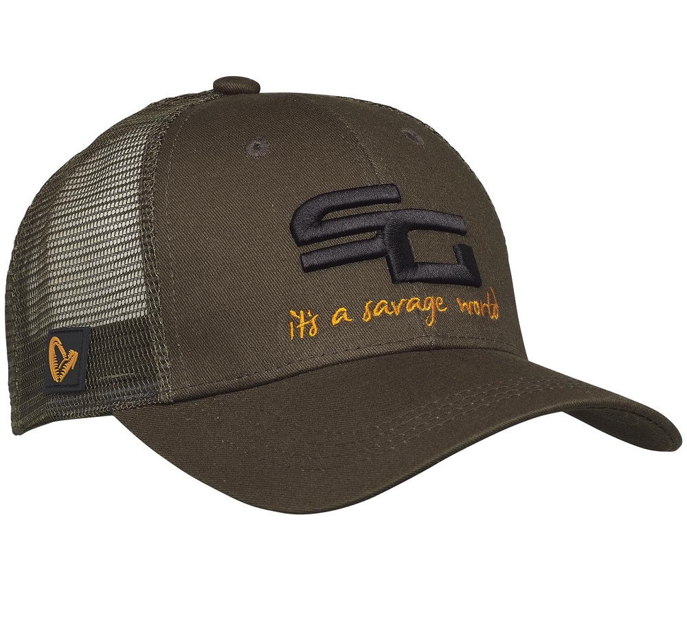 Savage gear šiltovka sg4 cap one size olive green