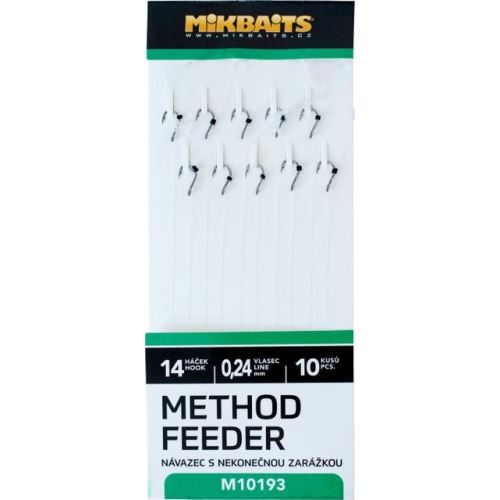 Mikbaits Method Feeder Nadväzce S Nekonečnou Zarážkou