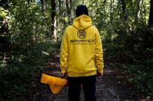 Sportex Rybárska Mikina s Kapucňou Žltá (3)