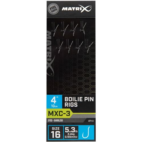 Matrix Náväzec MXC-3 Boilie Pin Rigs Barbless 10 cm