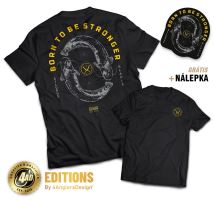 4ANGLERSDESIGN Tričko Born To Be Stronge