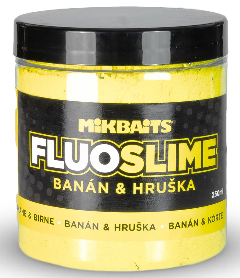 E-shop Mikbaits obalovací dip fluo slime 100 g - banán hruška