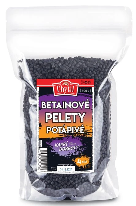 E-shop Chytil betainové pelety potápivé 800 g - 4 mm
