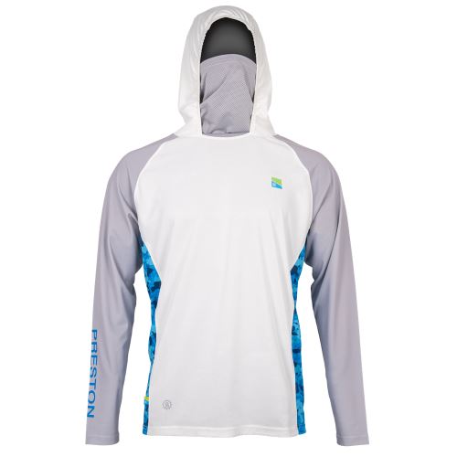 Preston Innovations Tričko Performance Hooded Sun Shirt UPF-40