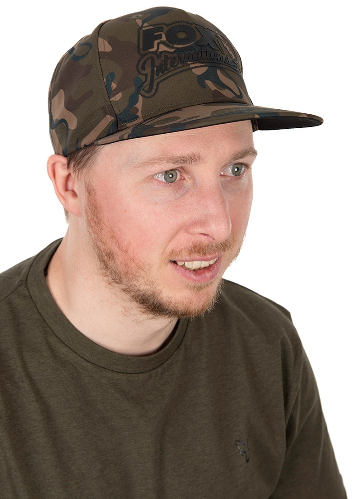 Fox šiltovka camo flat peak snapback hat