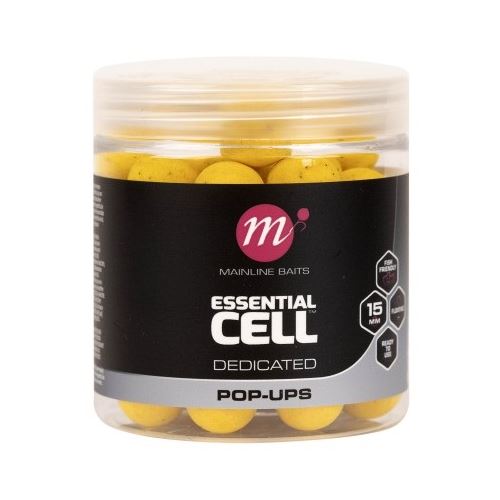 Mainline Plávajúce Boilie Pop-ups Essential Cell 15 mm 250 ml