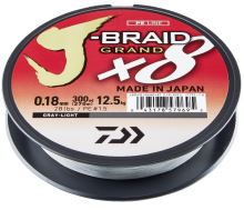 Daiwa Splietaná Šnúra J-Braid 8 Grand Svetlo Šedá 135 m