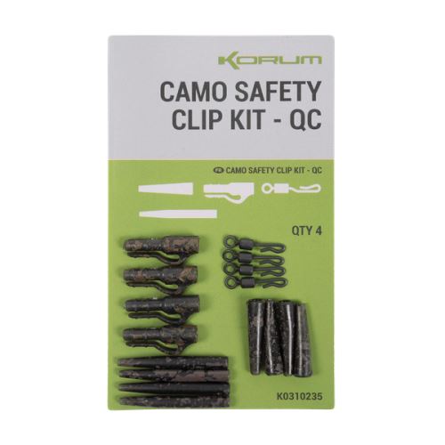 Korum Závesky Camo Safety Clip Kit QC 4 ks