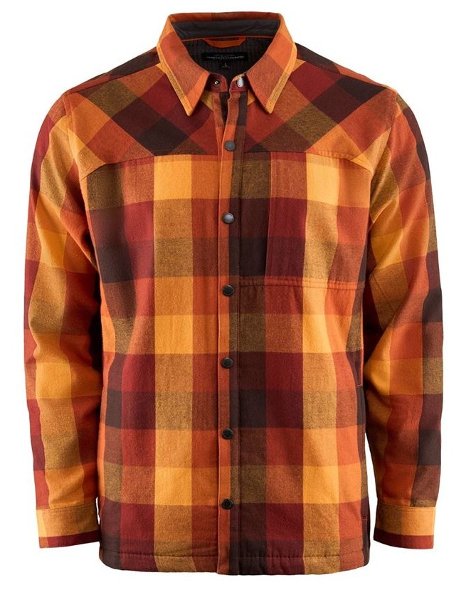 Grundéns košeľa bankside lined shacket lobster plaid - xxl