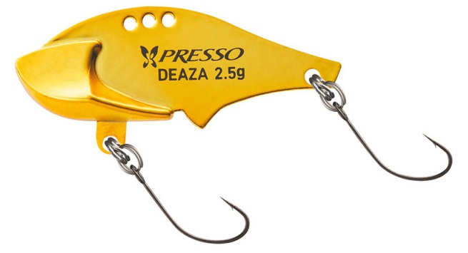 Daiwa plandavka presso deaza 3,1 cm 2,5 g - zlatá