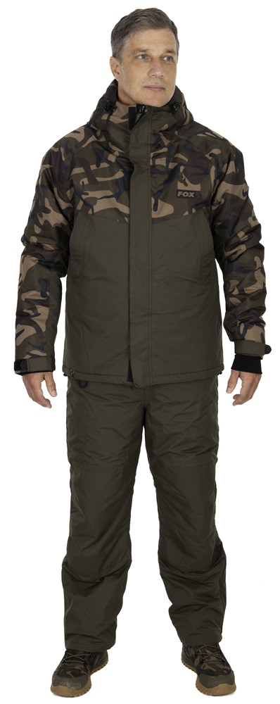 Fox zimný oblek khaki/camo wintersuit - l