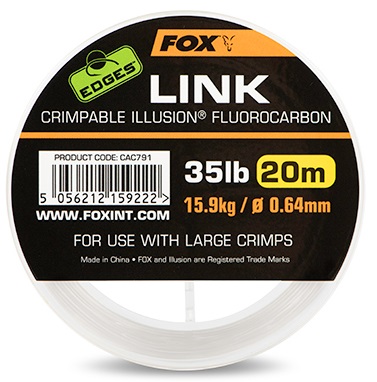 Fox fluorocarbon edges link illusion číry 20 m - 0,64 mm 35 lb