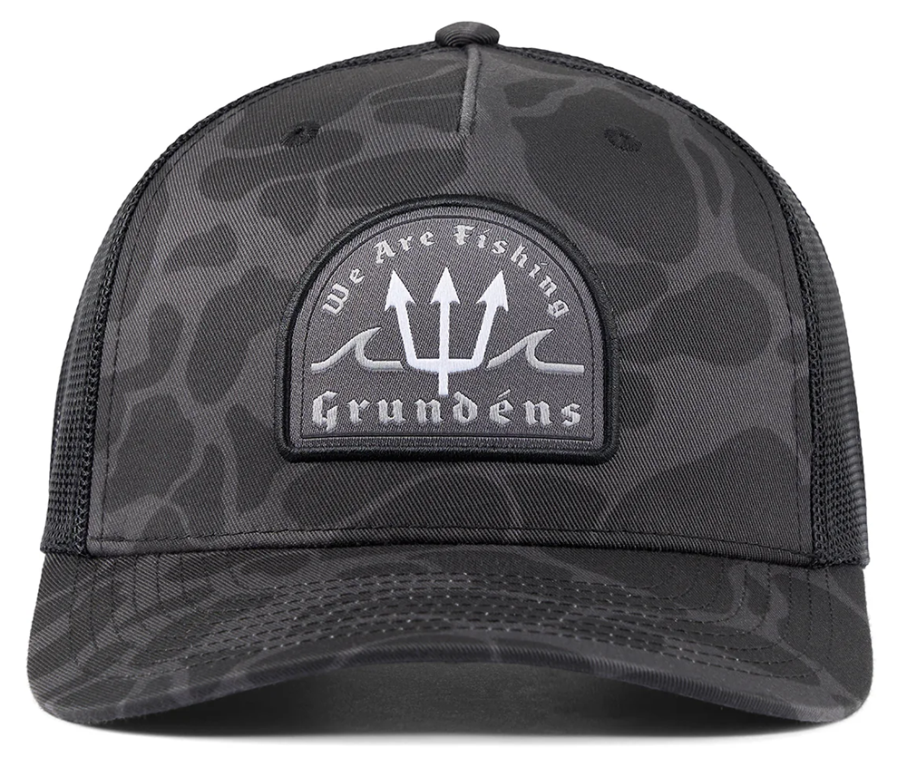 Grundéns kšiltovka poseidon trucker admiral black camo