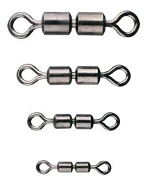 Cralusso obratlík double swivel 12 ks - veľkosť 10