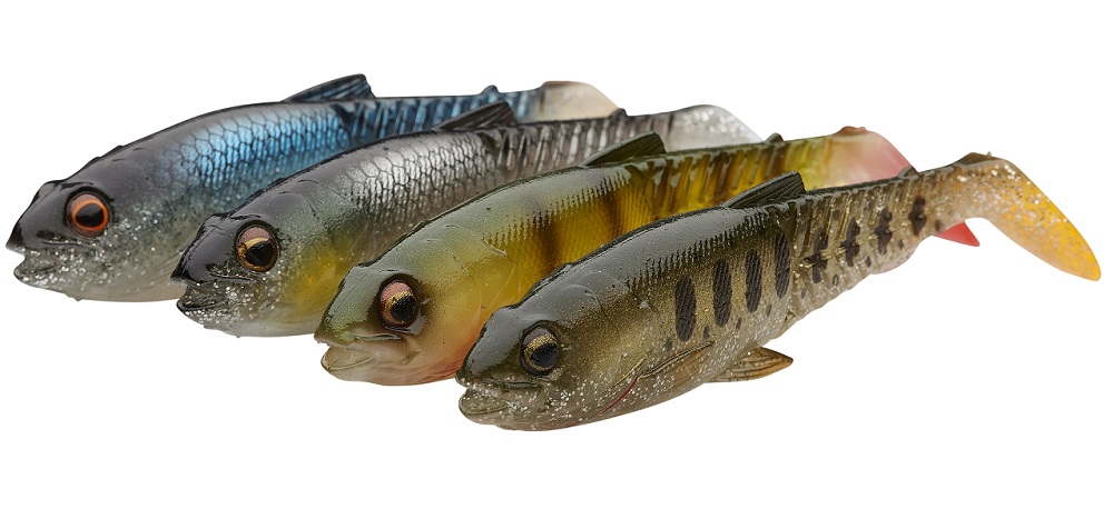 Savage gear gumová nástraha craft cannibal paddletail 4 ks clam packs do čistej vody - 6.5 cm 4 g