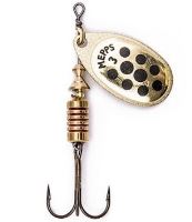 Mepps blyskáč Aglio decor zl./černé bodky