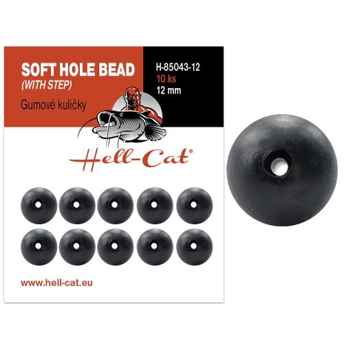 Hell-Cat Gumové Guličky Soft Hole Bead 10 ks 12 mm