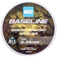 Nash Splietaná Šnúra Baseline Sinking Braid Camo 1200 m - 0,35 mm 18,14 kg