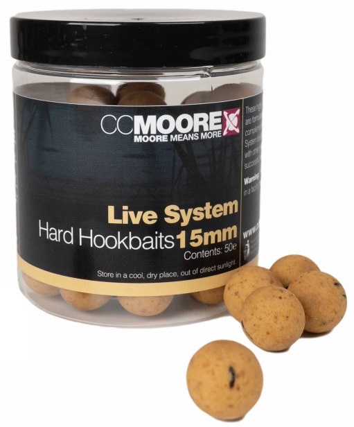 Cc moore hard boilie live system - 15 mm 50 ks