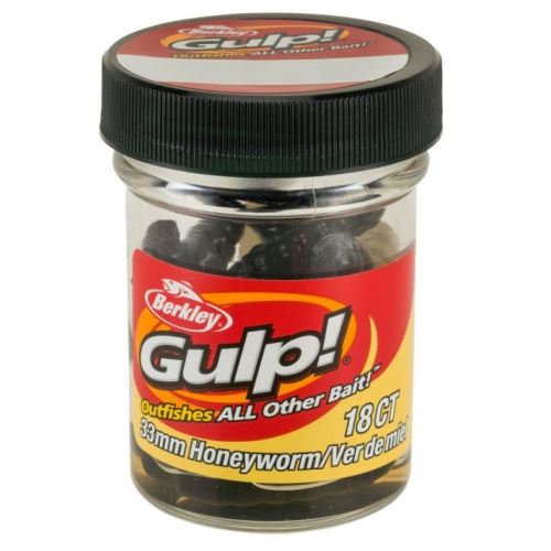 Berkley Umelé Nástrahy Gulp Honey Worm-Black 3,3 cm