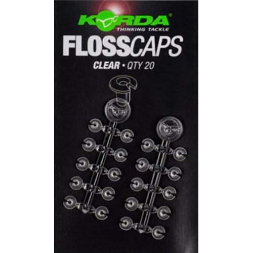 Korda Zarážky Na Nástrahu Floss Caps Clear Čiré