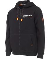 Savage Gear Mikina Urban Zip Hoodie Black INK - XXL