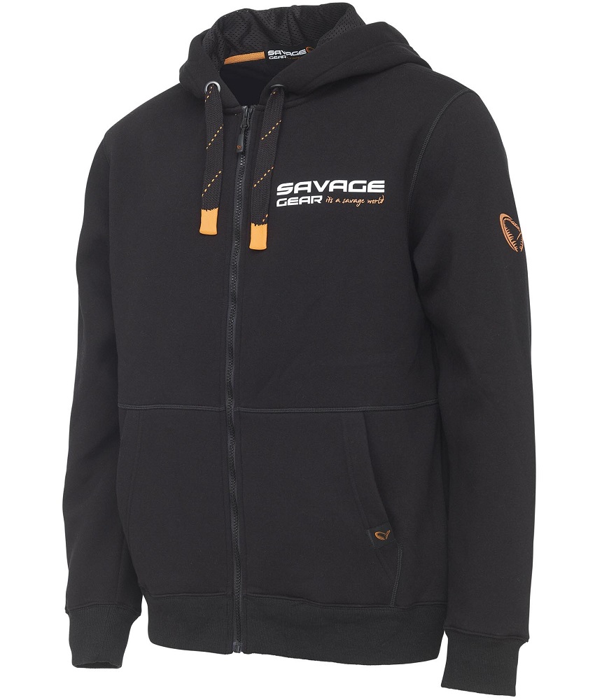 E-shop Savage gear mikina urban zip hoodie black ink - l