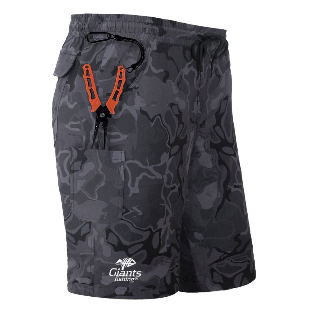 Giants fishing kraťasy shorts quick dry uv50+ camo grey - s