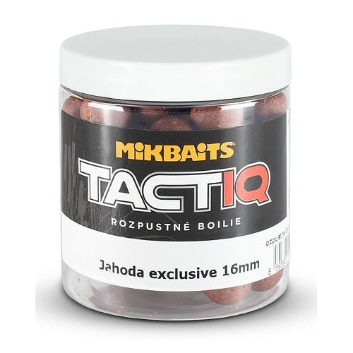 Mikbaits Rozpustné Boilies Tactiq Jahoda Exclusive 250 ml