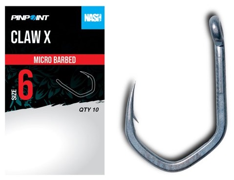 Nash háčiky claw x micro barbed 10 ks - veľkosť 2