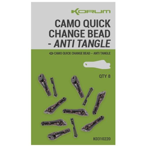 Korum Prevleky Camo Quick Change Bead Anti Tangle 8 ks