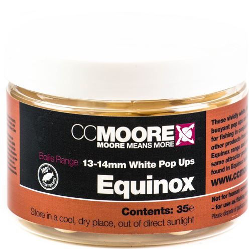 CC Moore Plávajúce Boilie Equinox Biele 13/14 mm 35 ks