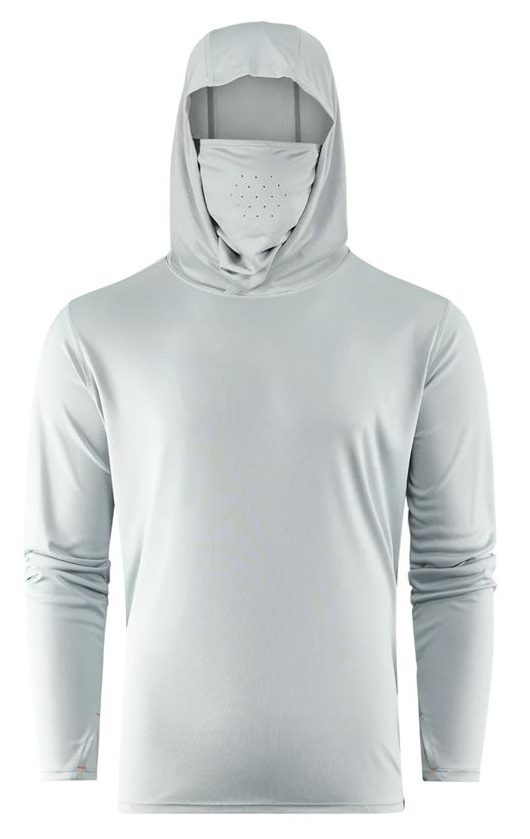 Grundéns tričko tough sun masked hoodie iceberg - m