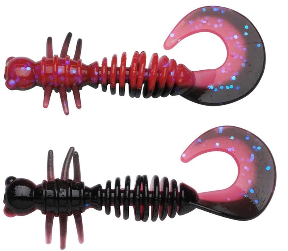 Berkley gumová nástraha powerbait power curly salmon egg red black - 4 cm 12 ks