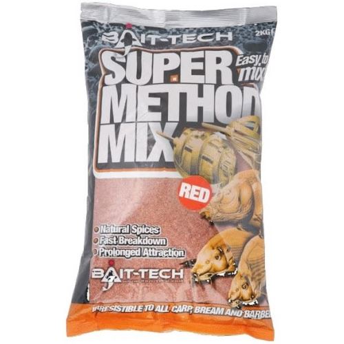 Bait-Tech Krmítková Zmes Super Method Mix Red 2 kg