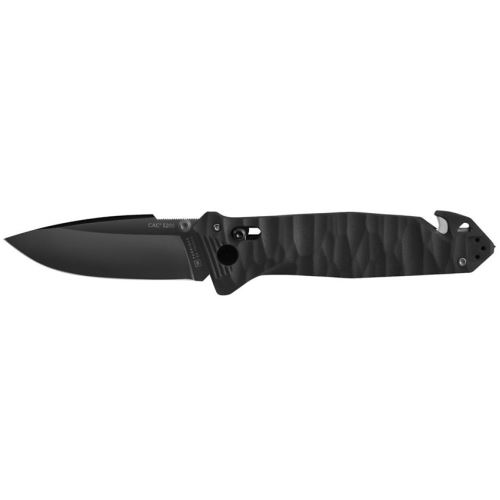 TB Outdoor Zatvárací Nôž CAC S200 French Army G10 Hladké Ostrie Black