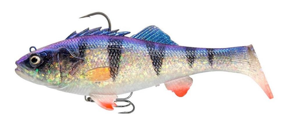 Savage gear gumová nástraha 3d perch rtf blue perch - 12,5 cm 37 g