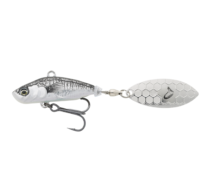 Savage gear 3d sticklebait tailspin sinking black silver - 8 cm 18 g