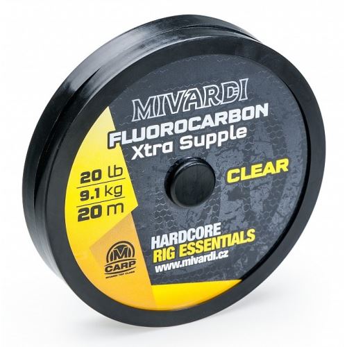 Mivardi Fluorocarbon Xtra Supple Číry 20 m