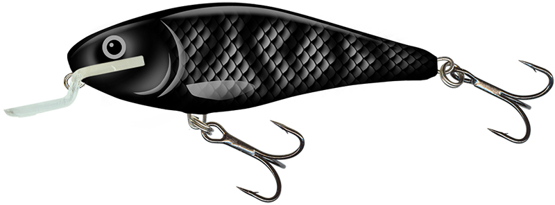 Salmo wobler executor shallow runner  black shadow 12 cm