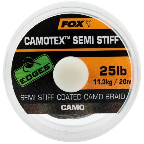 Fox Nadväzcová Šnúrka Edges Camotex Semi Stiff 20 m