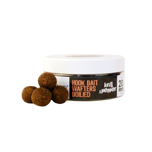 The One Vyvážené Boile Hook Bait Wafters Krill Pepper