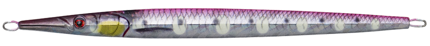 Savage gear 3d needle jig sinking pink flash glow dots php - 19 cm 80 g